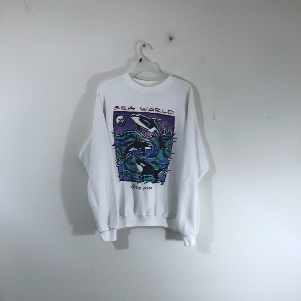 Sea World Vintage Crew Neck Sweater Men’s Size XL